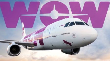 Vol WOW air WW135 entre Reykjavik et Montréal - 151001 o09fj wow air transporteur sn635