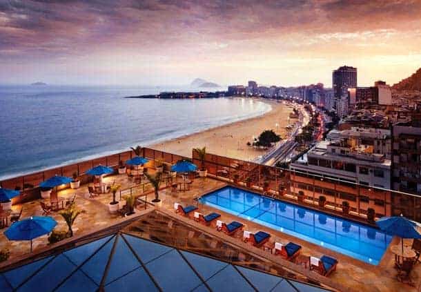 Partir à Rio de Janeiro au Brésil avec vos miles et points - rio jw pool