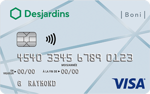 B Visa Desjardins Bonus card F