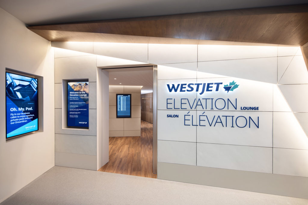 WestJet Launches The WestJet Elevation Lounge at Calgary YYC - Westjet Elevation Lounge Exterior
