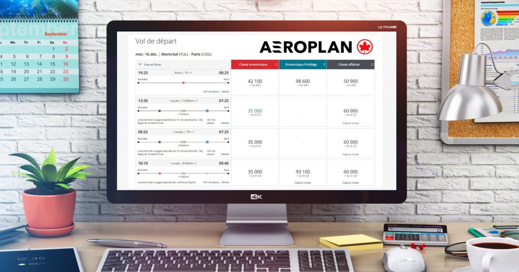 Aéroplan: Aperçu Du Nouveau Site de Réservation - Outil Aeroplan Featured