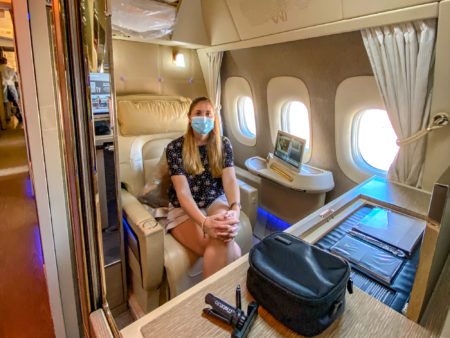 Review: Emirates B777 - New First Class - Emirates First Featured Audrey