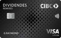 Comparatif : Carte Dividendes CIBC Visa Infinite vs Carte Visa Infinite + Momentum Scotia - CIBC Dividend Visa infinite front fr