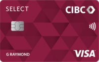 Comparison: MBNA TrueLine Mastercard Credit Card vs CIBC Select Visa* Card - CIBC Select Visa front en