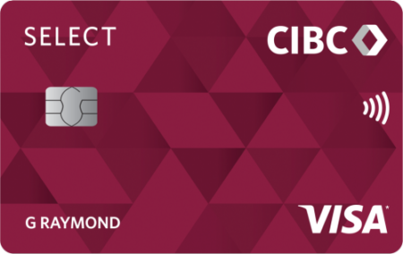 Comparison: MBNA TrueLine Mastercard Credit Card vs CIBC Select Visa* Card - CIBC Select Visa front en
