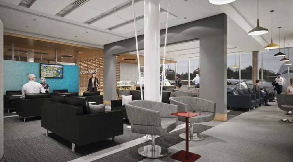Salon VIP par Club Med : Nouveau salon &agrave; l&rsquo;a&eacute;roport de Qu&eacute;bec - YQB Club Med salon