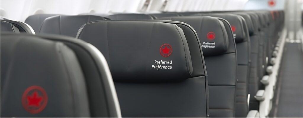 Air Canada : Des places Préférence gratuites pour les membres Élite Aéroplan - ac preferred seat transformed