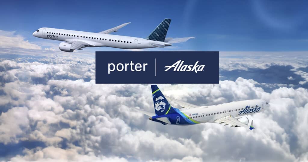Comment réserver des vols Porter Airlines avec vos points Atmos Rewards - PorterAirlines-AlaskaAirlines-2400x1260