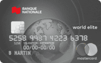 Comparatif : Carte Mastercard BMO Ascend World Elite vs Carte Mastercard World Elite de la Banque Nationale - Mastercard World Elite de la Banque Nationale