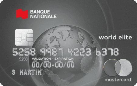 Comparatif : Carte Mastercard BMO Ascend World Elite vs Carte Mastercard World Elite de la Banque Nationale - Mastercard World Elite de la Banque Nationale