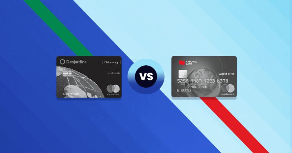 Head-to-Head: Odyssey World Elite Mastercard Desjardins and National Bank World Elite Mastercard® - Desjardins Odyssey World Elite Mastercard and National Bank World Elite Mastercard