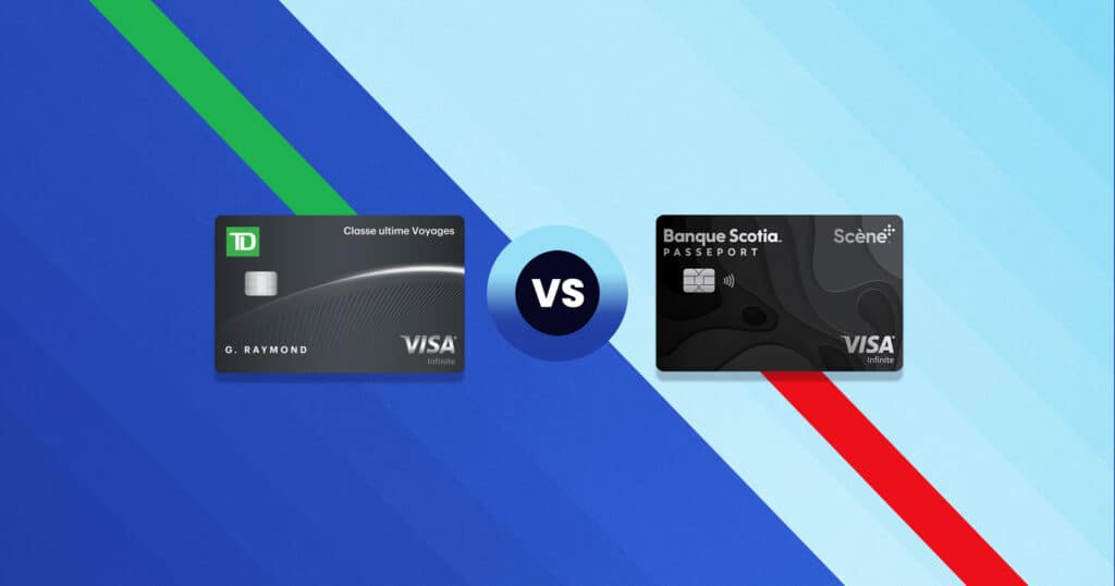 Comparatif : Carte Visa Infinite TD Classe ultime Voyages vs Carte Visa Infinite Passeport + Banque Scotia - Carte Visa Infinite TD Classe ultime Voyages vs Carte Visa Infinite Passeport Banque Scotia