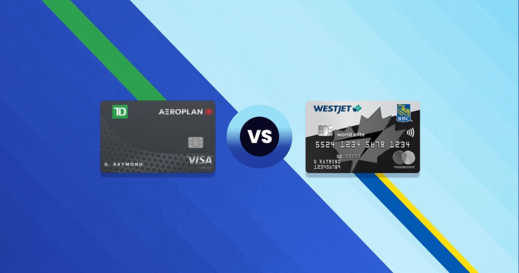 Comparatif : Carte Visa Infinite TD A&eacute;roplan vs Carte WestJet World Elite Mastercard RBC&reg; - Carte WestJet World Elite Mastercard RBC vs Carte Visa Infinite TD Aéroplan