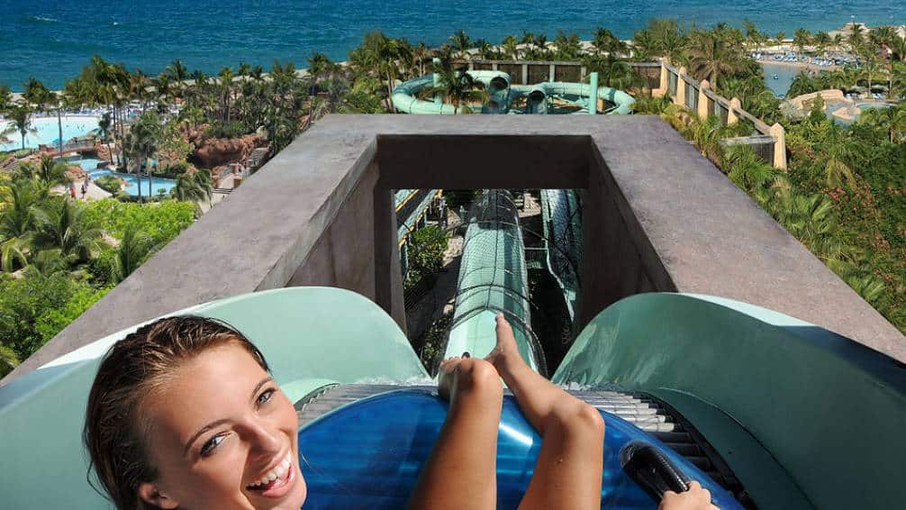 hotel with water slide