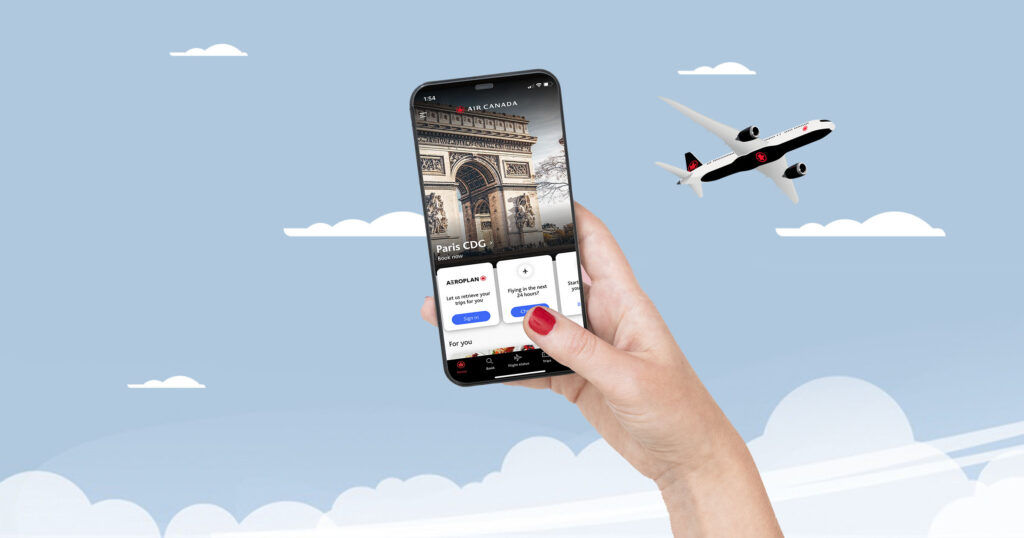 Aeroplan: Easily Book Your Trip With the Air Canada App - Aeroplan-Reserver-voyage-Appli-2400x1260