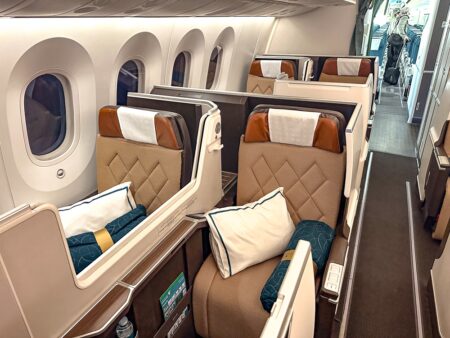 Avis : Oman Air B787-9 Classe Affaires | Mascate - Munich - Oman Air business economy 04