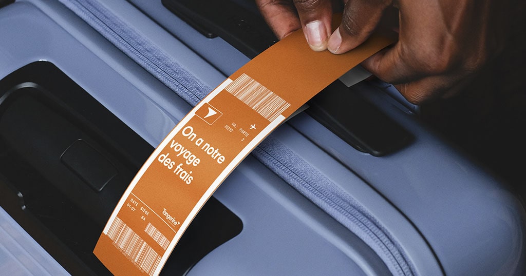 Promotion Tangerine : rabais de 40 $ sur vos frais de bagages - Tangerine 1024x538 01