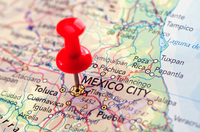 Where to Stay in Mexico City - Mexico City location on map with push pin
