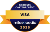 Palmarès Milesopedia 2026 : meilleurs programmes, cartes de crédit et comptes bancaires au Canada - Palmares2026 Meilleure carte de crédit Visa