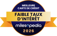 Palmarès Milesopedia 2026 : meilleurs programmes, cartes de crédit et comptes bancaires au Canada - Palmares2026 Meilleure carte de crédit à faible taux d intérêt