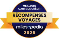 Palmarès Milesopedia 2026 : meilleurs programmes, cartes de crédit et comptes bancaires au Canada - Palmares2026 Meilleure carte de crédit avec récompenses voyages