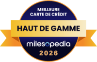 Palmarès Milesopedia 2026 : meilleurs programmes, cartes de crédit et comptes bancaires au Canada - Palmares2026 Meilleure carte de crédit haut de gamme