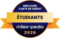 Palmarès Milesopedia 2026 : meilleurs programmes, cartes de crédit et comptes bancaires au Canada - Palmares2026 Meilleure carte de crédit pour les étudiants