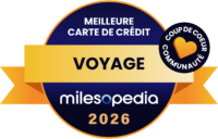 Palmarès Milesopedia 2026 : meilleurs programmes, cartes de crédit et comptes bancaires au Canada - Palmares2026 Meilleure carte de crédit voyage Communauté