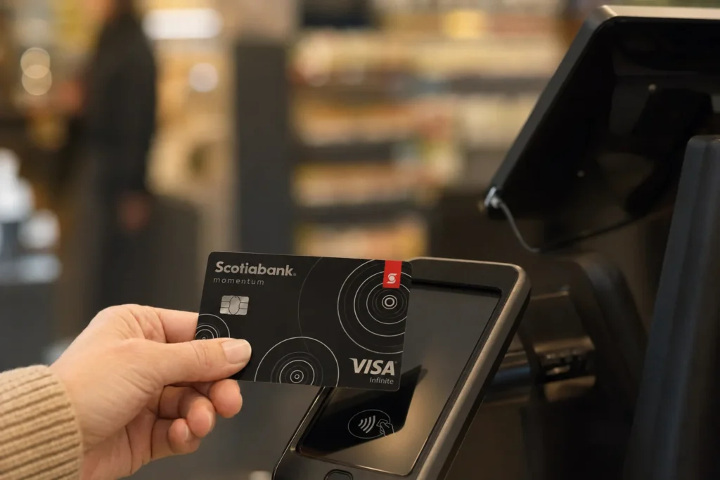 Exceptional offer: 15% off and the first year free with the Scotia Momentum Visa Infinite+ Card - Scotia Momentum® VISA Infinite* card — Caisse de magasin