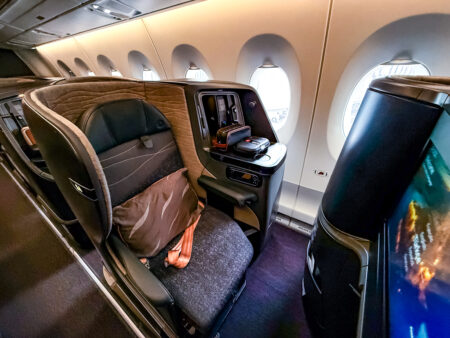 Classe Affaires Turkish Airlines A350 : avis vol TK35 - Siege individuel classe affaires