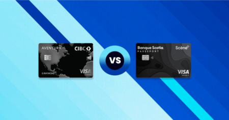Comparatif : Carte Aventura?? CIBC Visa Infinite* vs Carte Visa Infinite*+ Passeport Banque Scotia - Carte AventuraMD CIBC Visa Infinite* vs. Carte Visa Infinite* Passeport Banque Scotia